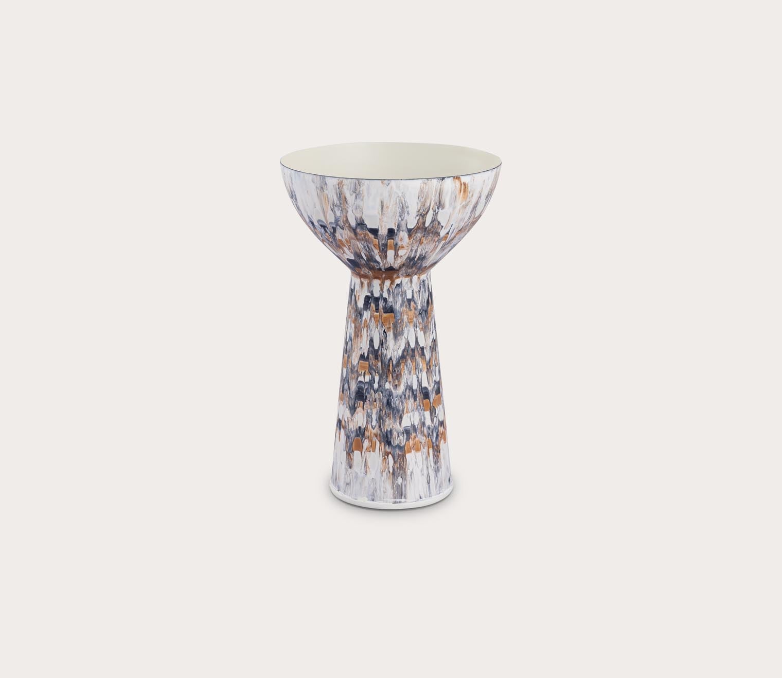 Elk Home Adler Glazed Metal Pedestal Bowl by Elk Home