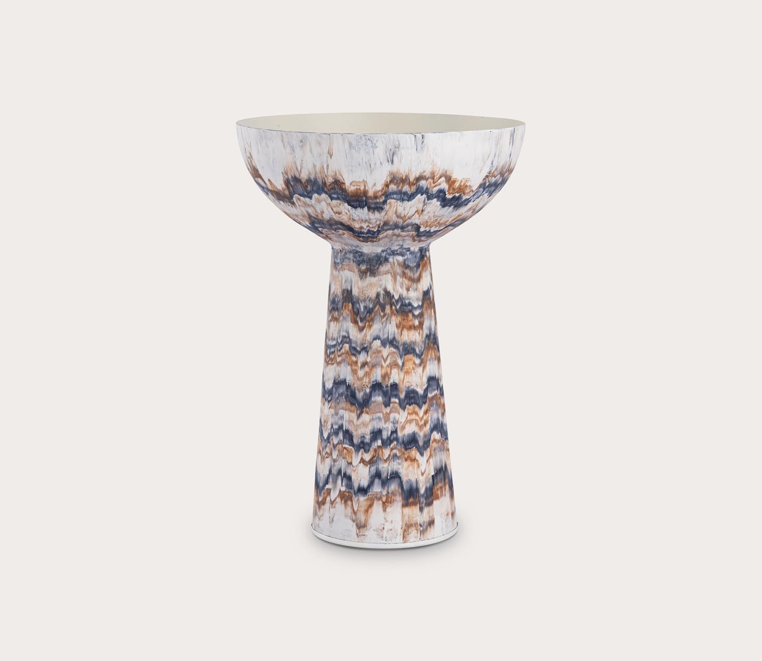 Elk Home Adler Glazed Metal Pedestal Bowl by Elk Home