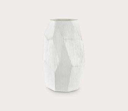 Elk Home Aggie White Frosted Glass Vase by Elk Home