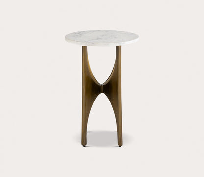 Elk Home Elroy White Marble Accent Table by Elk Home