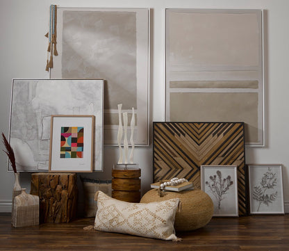 Elk Home Whiten II Abstract Wall Art by Elk Home