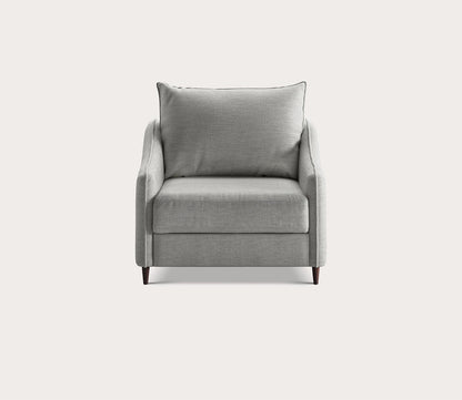 Ethos Cot Chair Sleeper by Luonto in light gray, silo