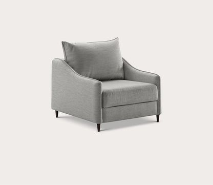 Ethos Cot Chair Sleeper by Luonto in light gray, silo