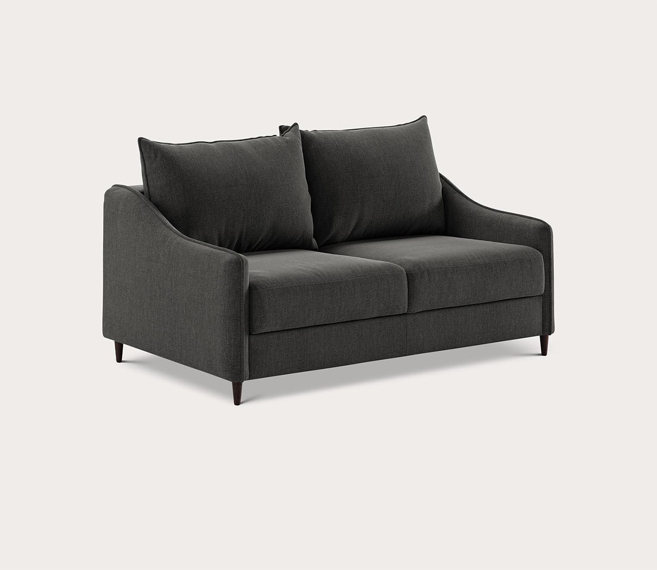 Ethos Full XL Loveseat Sleeper by Luonto, dark gray, silo
