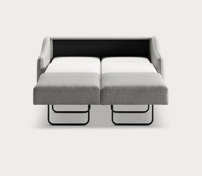 Ethos Full XL Loveseat Sleeper by Luonto, light gray, silo, open