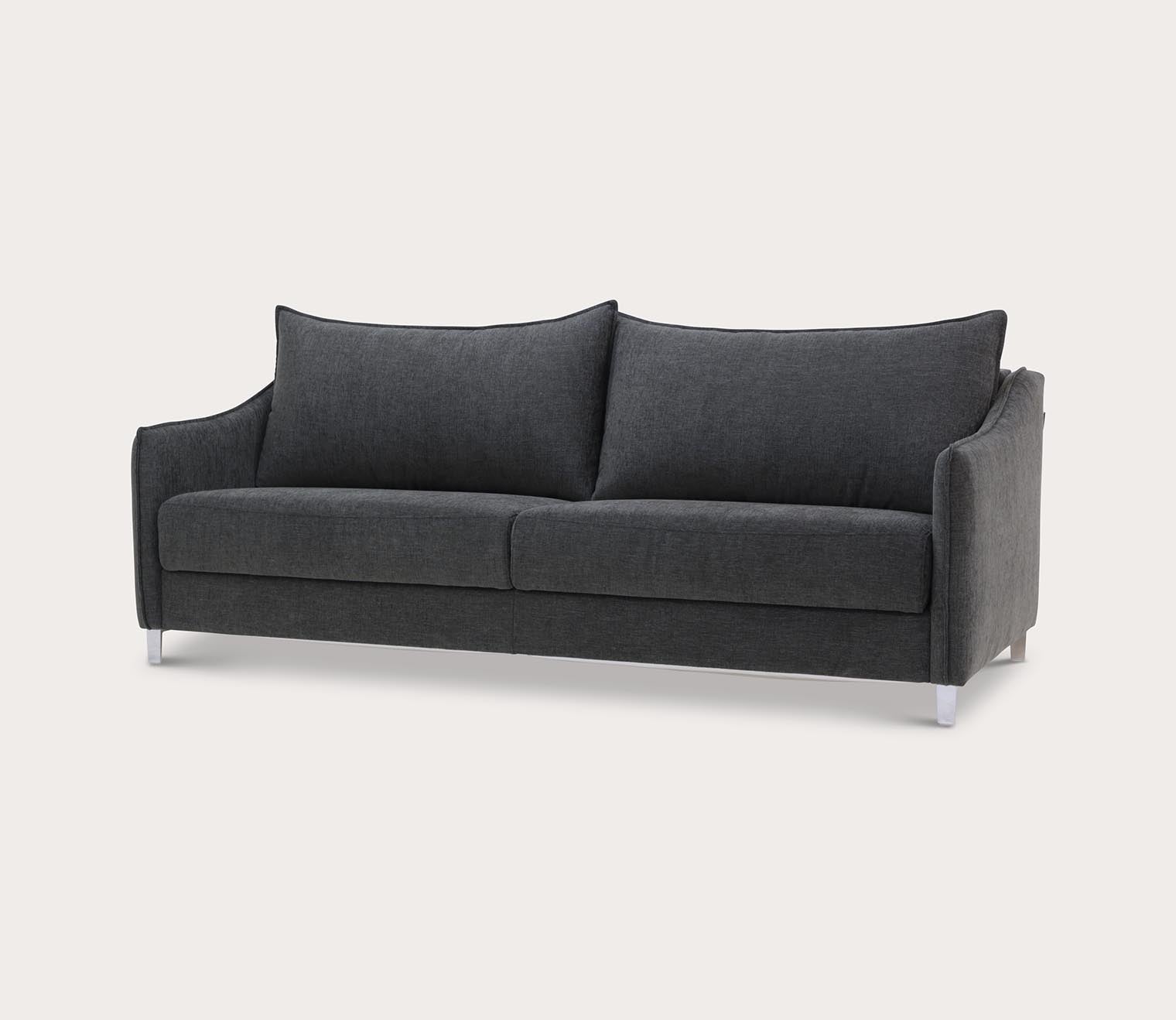 Ethos King Sleeper Sofa by Luonto, dark gray, silo