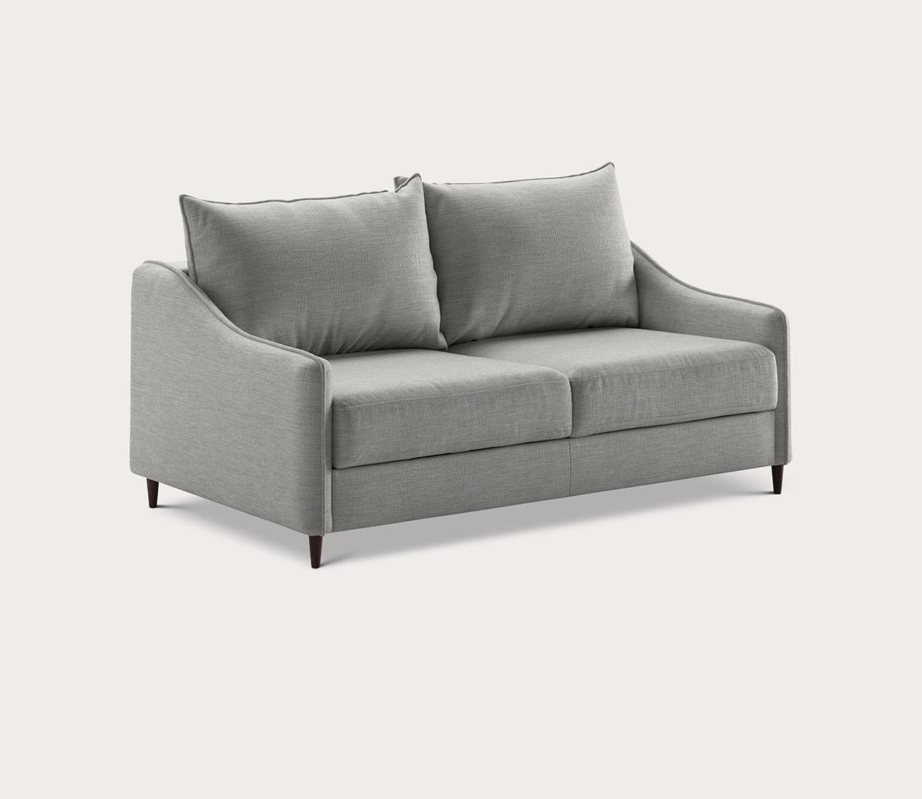 Ethos Queen Loveseat Sleeper by Luonto in light gray, silo