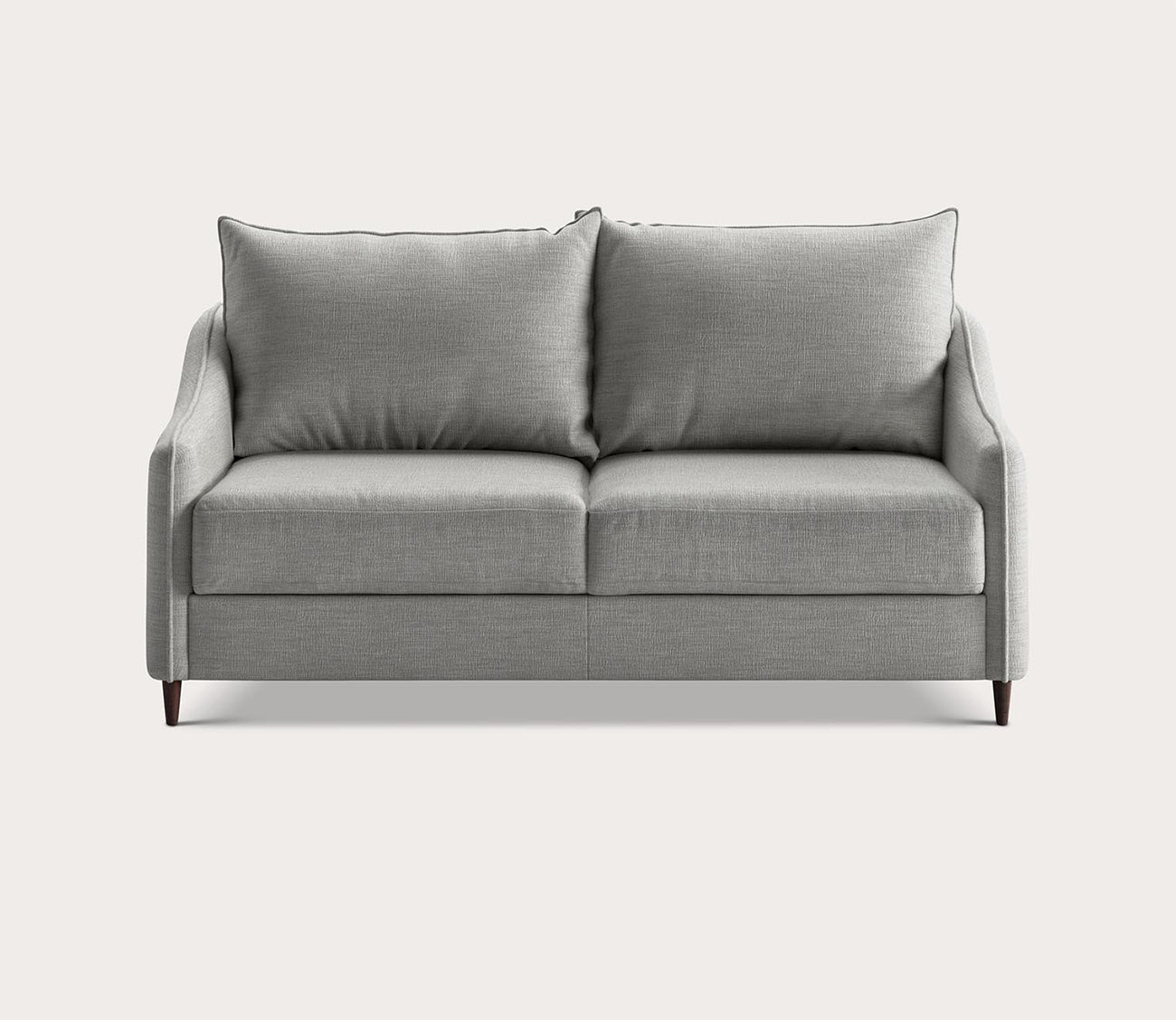 Ethos Queen Loveseat Sleeper by Luonto in light gray, silo