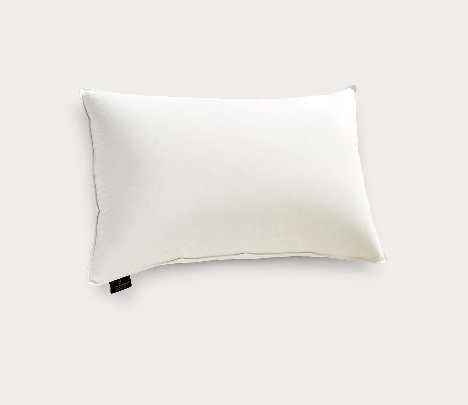 Farm To Home Organic Cotton Medium Firm White Down Pillow by Farm To Home