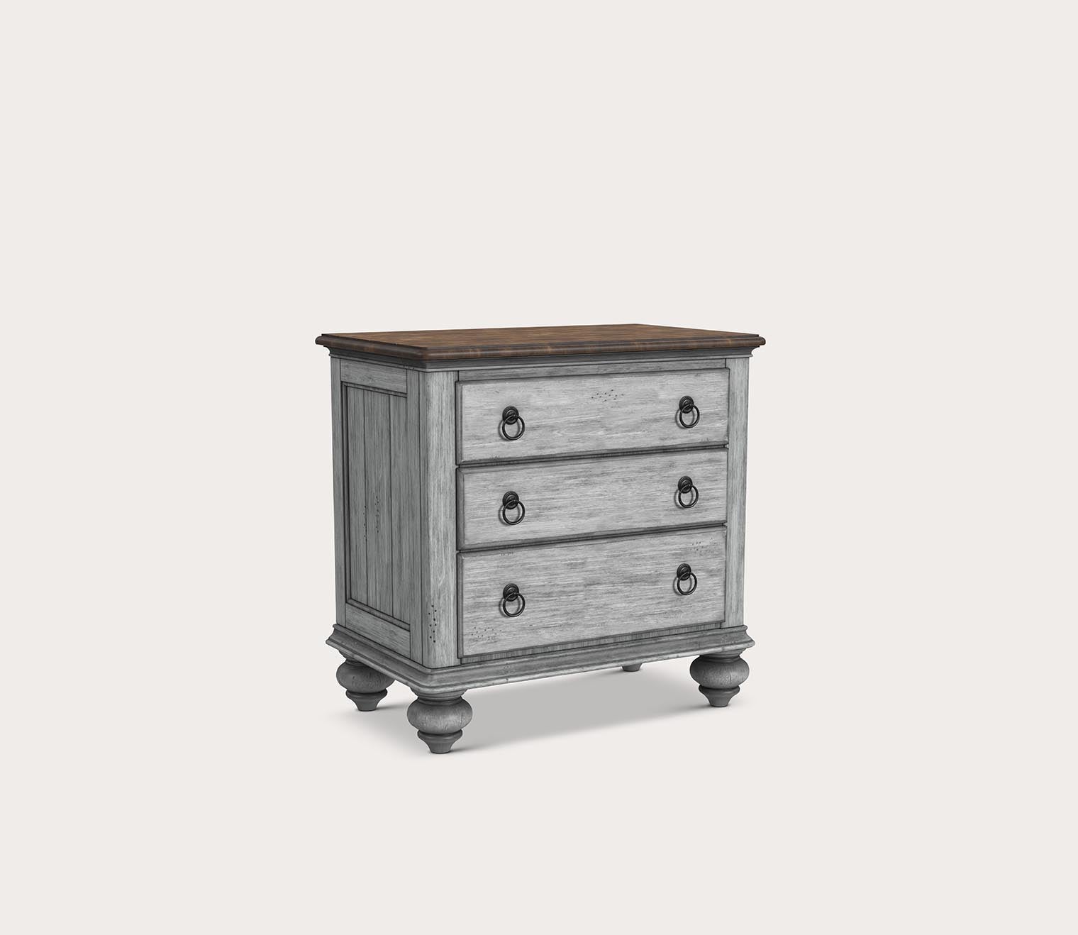 Flexsteel Parkside 3 - Drawer Nightstand - FLOOR SAMPLE by Flexsteel