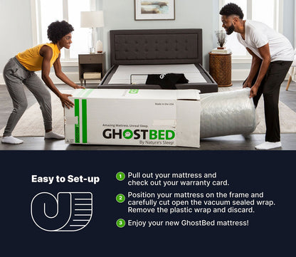 GhostBed Massage Foam Mattress in a box