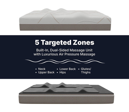 GhostBed Massage Foam Mattress 5 targeted zones