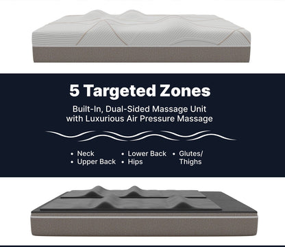 GhostBed Massage Hybrid Mattress 5 targeted zones