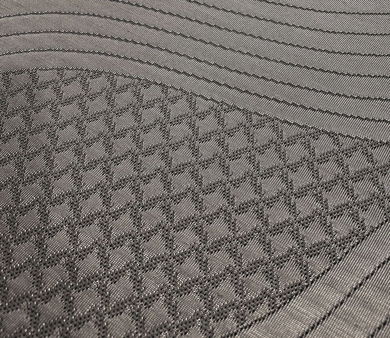 GhostBed Premium Foam Mattress close - up fabric and pattern