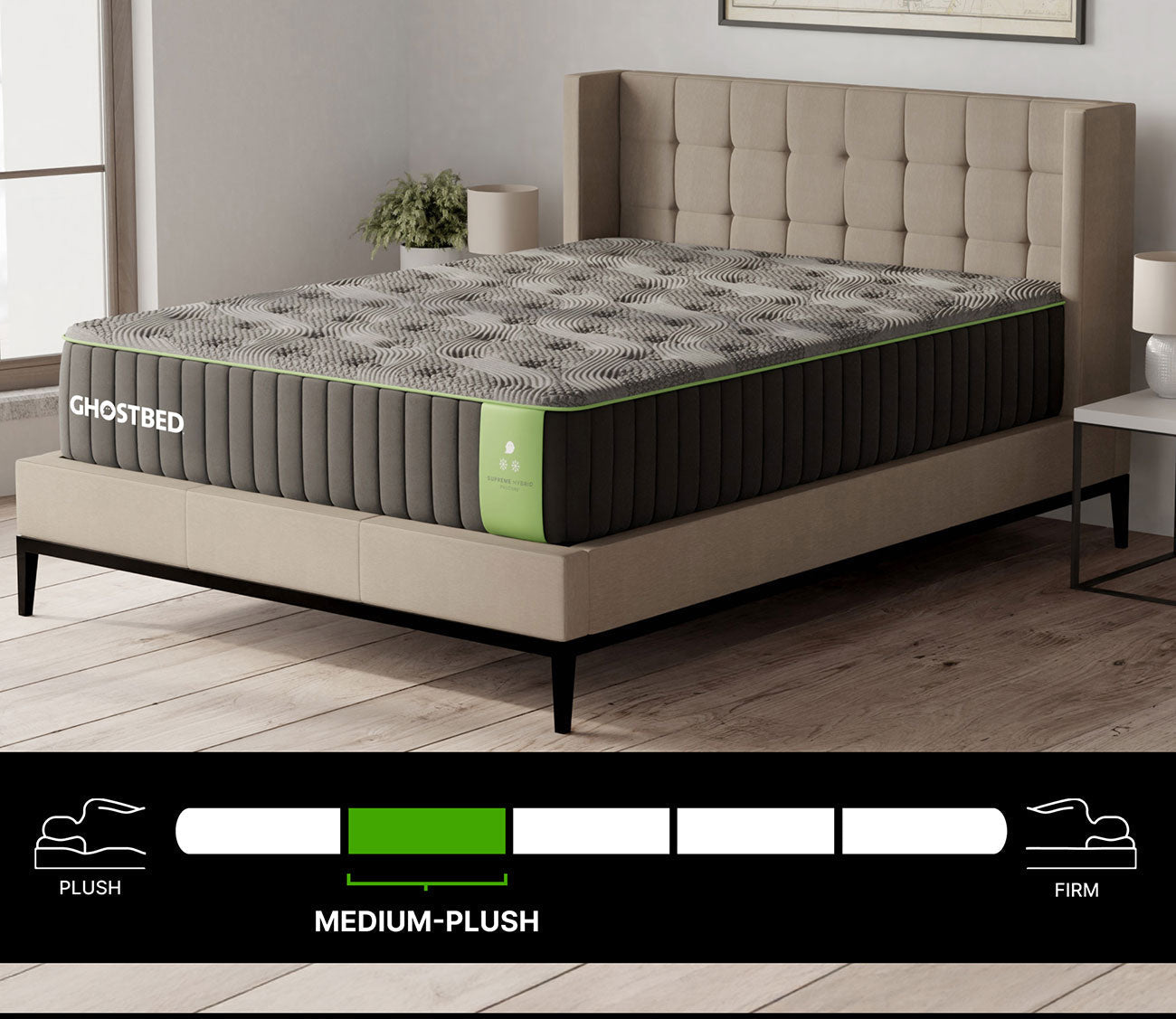 Medium plush feel