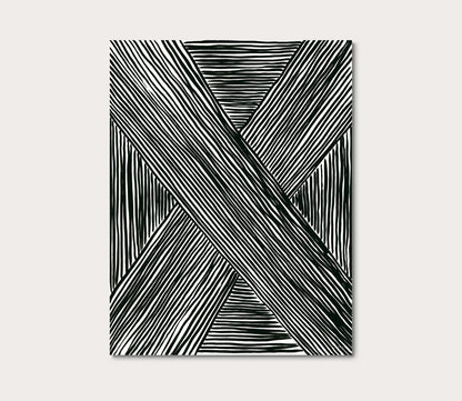 Grand Image Black and White Stripes 1 Canvas Digital Print by Grand Image