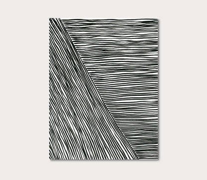 Grand Image Black and White Stripes 4 Canvas Digital Print by Grand Image