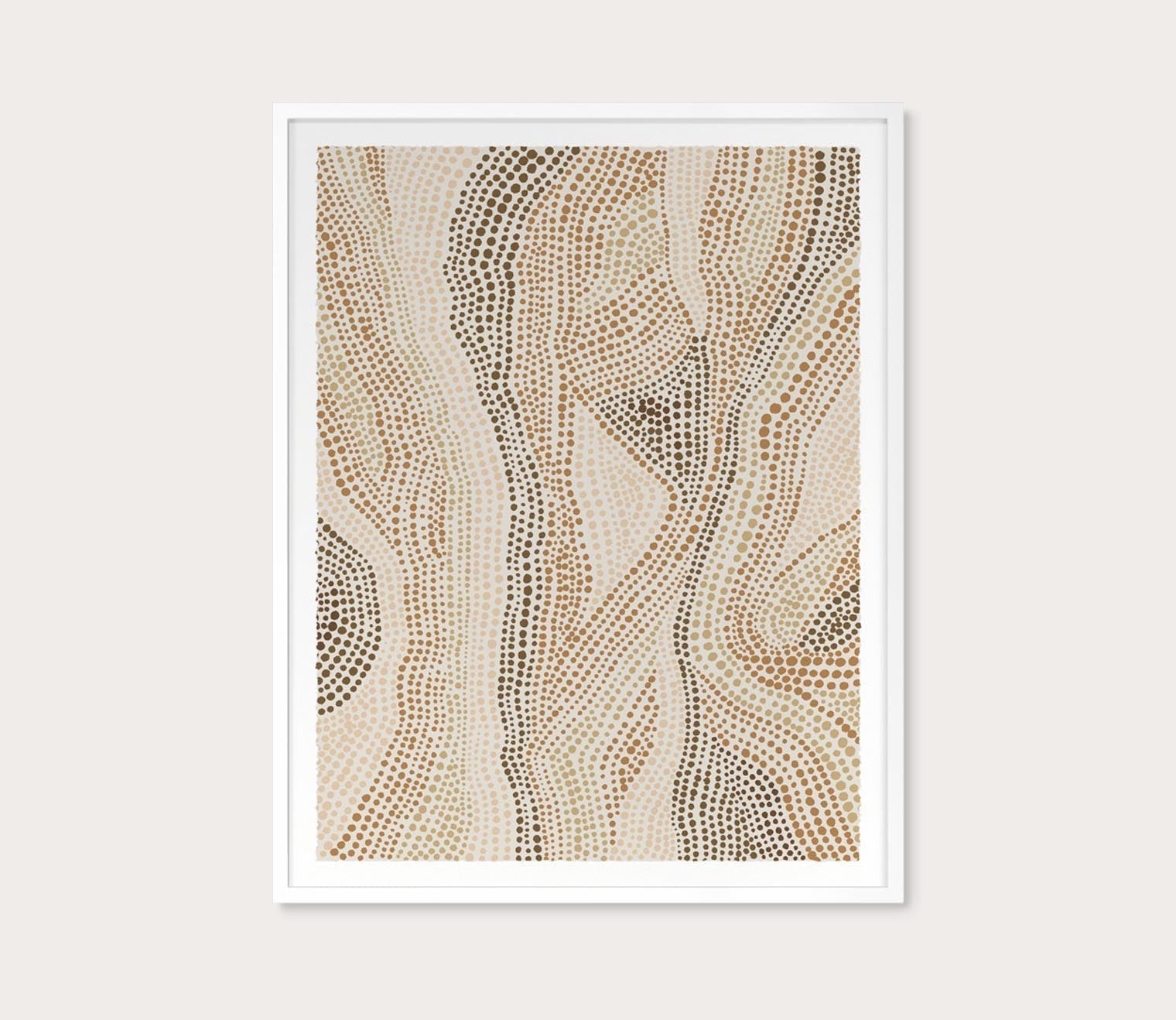 Dot Pattern 5 in Clay Tones Digital Print