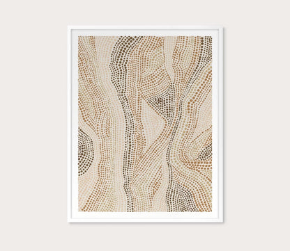 Grand Image Dot Pattern 5 in Clay Tones Digital Print by Grand Image