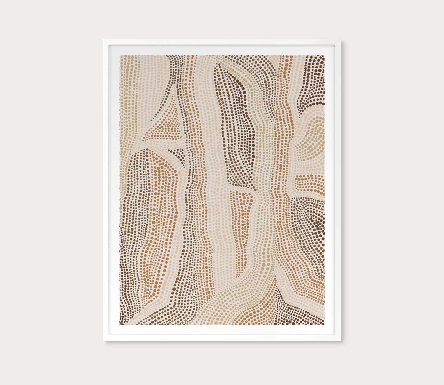 Dot Pattern 6 in Clay Tones Digital Print