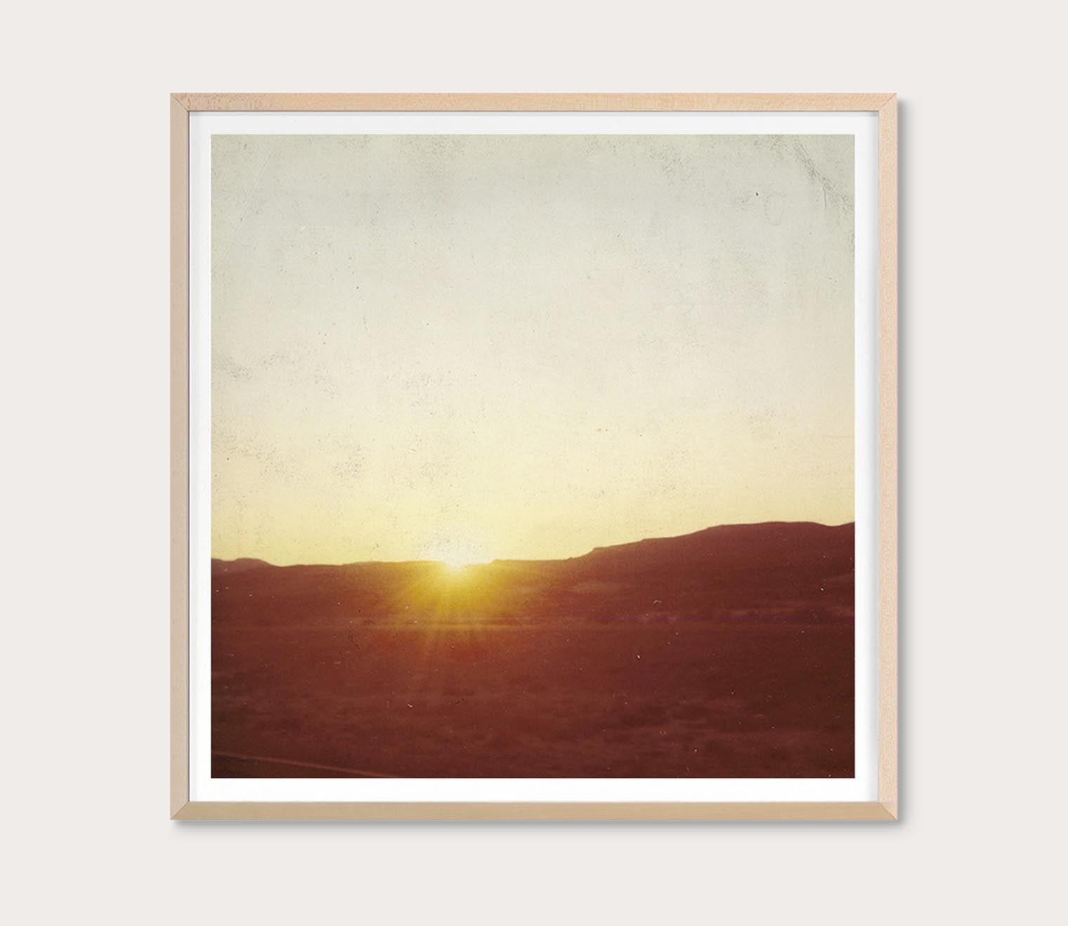 Highway Sunset Digital Print