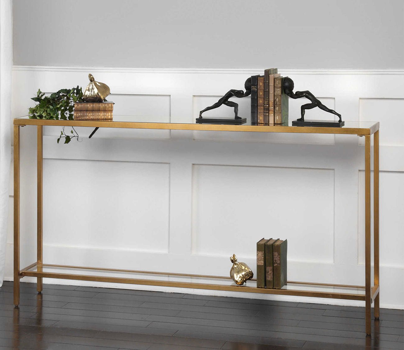 Hayley Gold Console Table by Uttermost