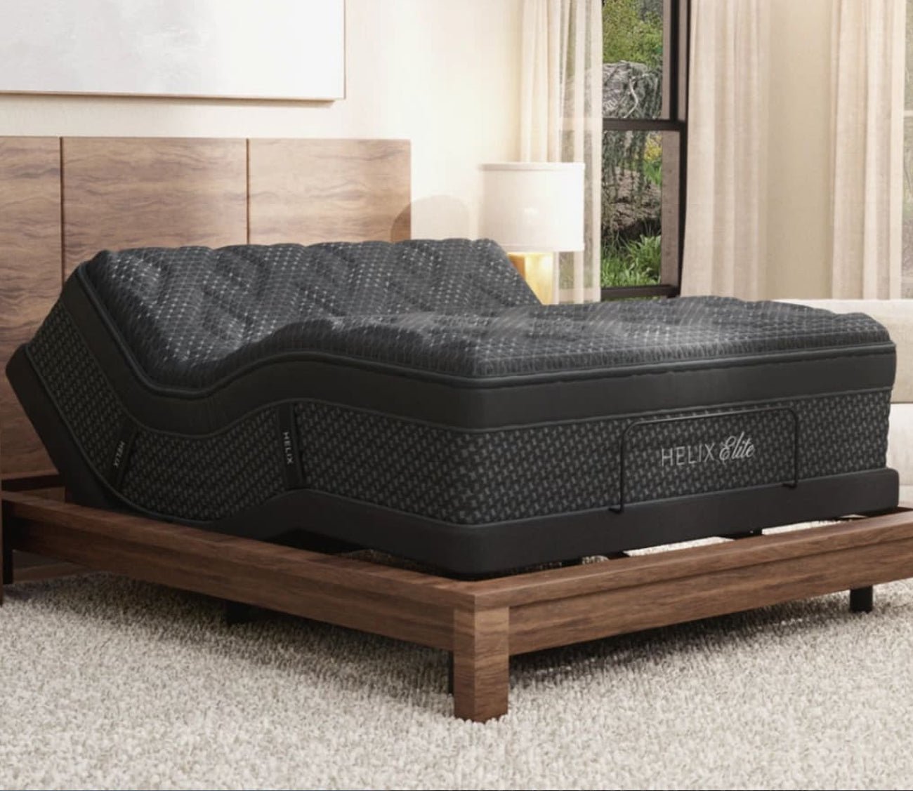 Helix Twilight Elite Mattress by Helix on adjustable base