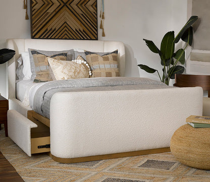 Close-up of Hugo Upholstered Storage Bed