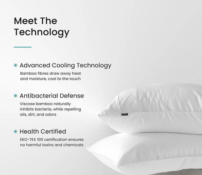 Hush Iced Pillowcase STech - advanced cooling, antibacterial defense, and health certified for no harmful toxins