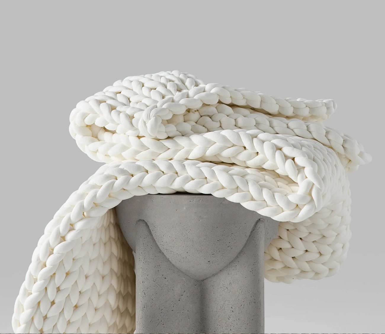 Hush Knit Weighted Blanket in Cotton
