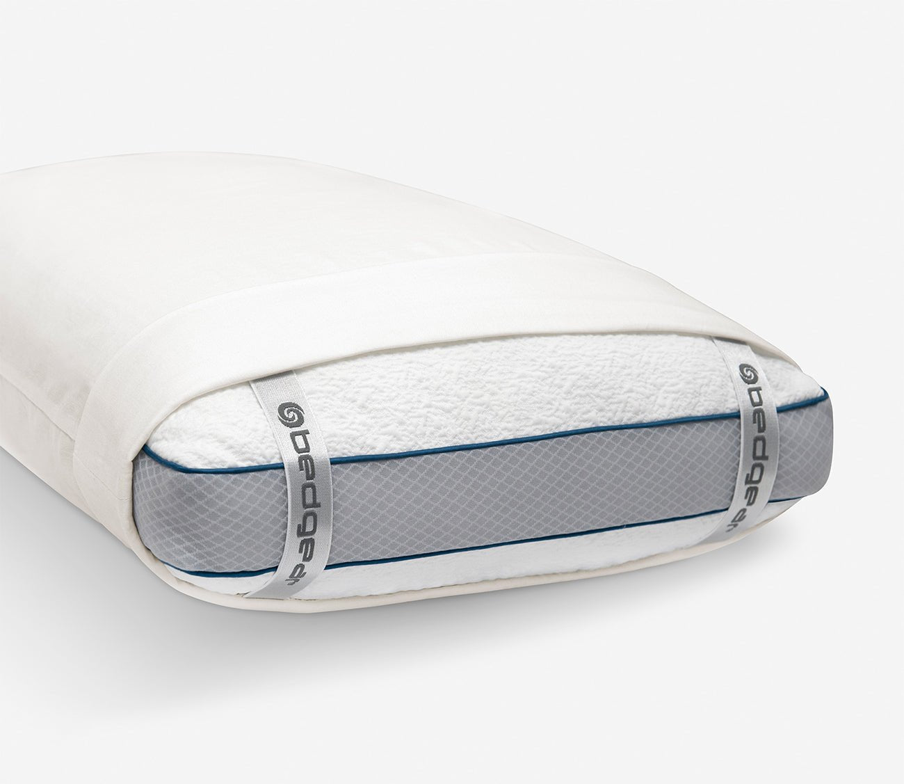 Hyper-Linen Sheet Set by Bedgear, pillow case straps, white