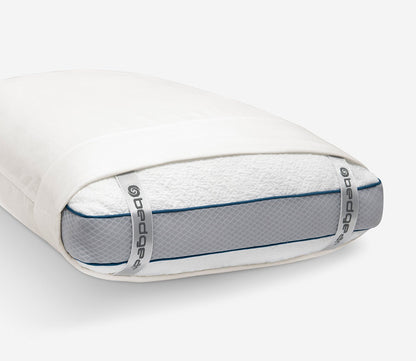 Hyper-Linen Sheet Set by Bedgear, pillow case straps, white
