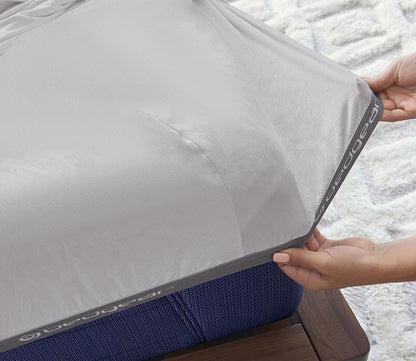 Hyper-Wool Sheet Set by Bedgear - white fitted sheet with strong elastic for secure fit