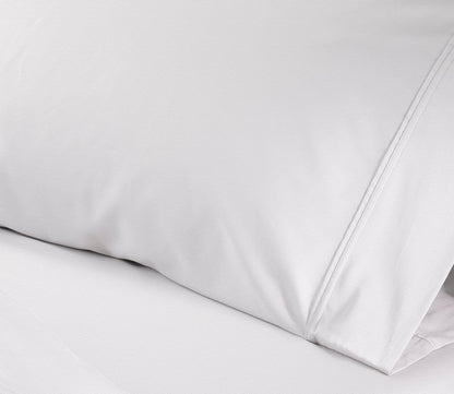 Hyper-Wool Sheet Set by Bedgear in white, pillowcase detail