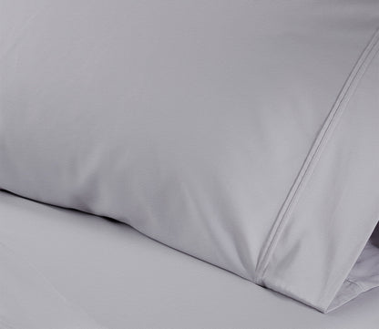Hyper-Wool Sheet Set by Bedgear in gray, pillowcase detail