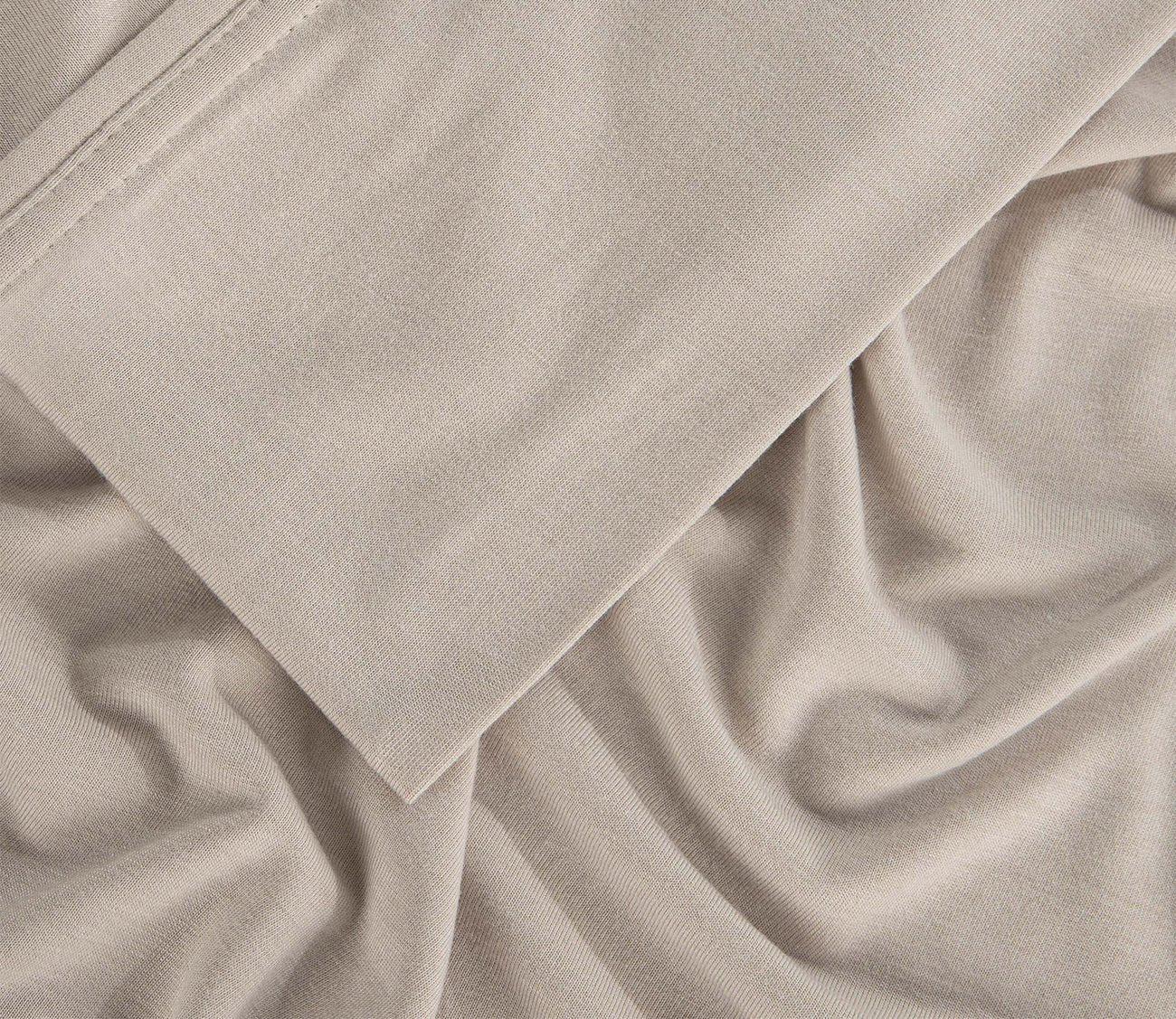 Hyper-Wool Sheet Set by Bedgear in beige, detail
