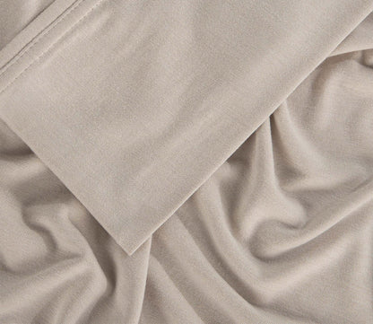 Hyper-Wool Sheet Set by Bedgear in beige, detail