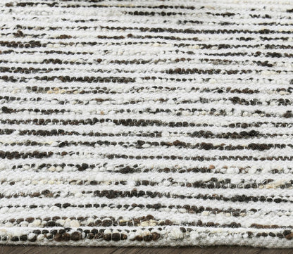 Isa Stripe Ivory Black Area Rug by Villa by Classic Home