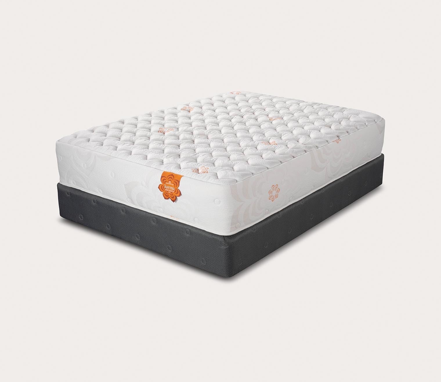 Silo image of Karma Elite Hybrid Firm Mattress - angle view.