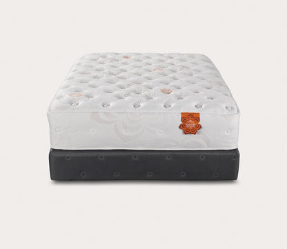 Silo image of Karma Elite Hybrid Plush Mattress - head-on view.