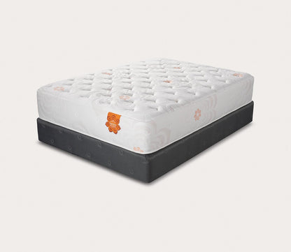 Silo image of Karma Elite Hybrid Super Cush Mattress - angle view.