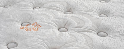 Close-up of Karma Select Hybrid Plush Mattress.