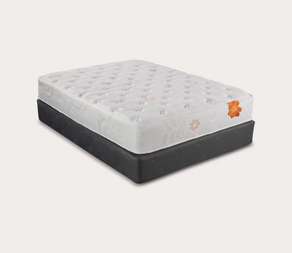 Silo mage of Karma Select Hybrid Plush Mattress - angle view.