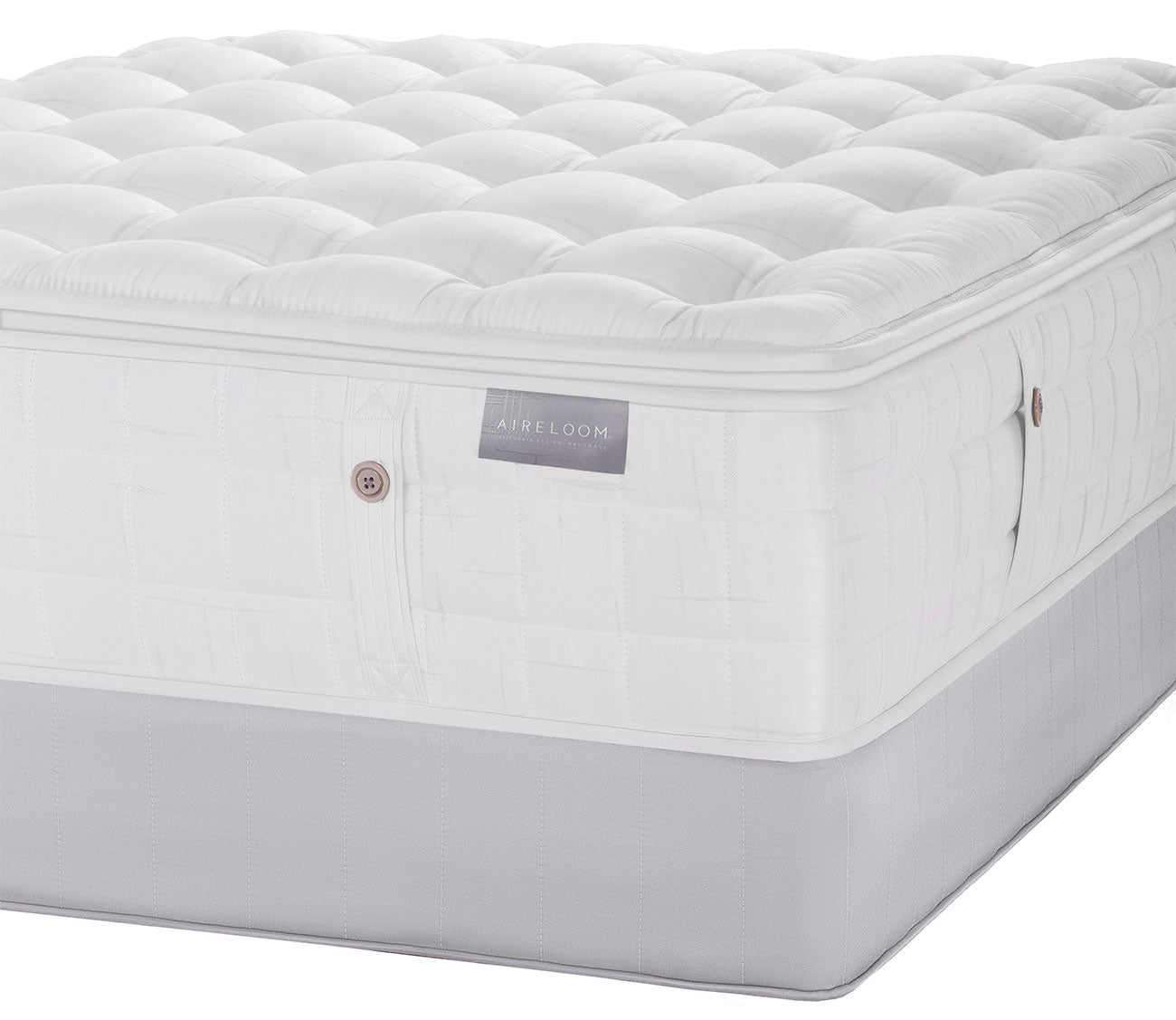 Close-up of Karpen Ivory Luxetop Firm Mattress by Aireloom