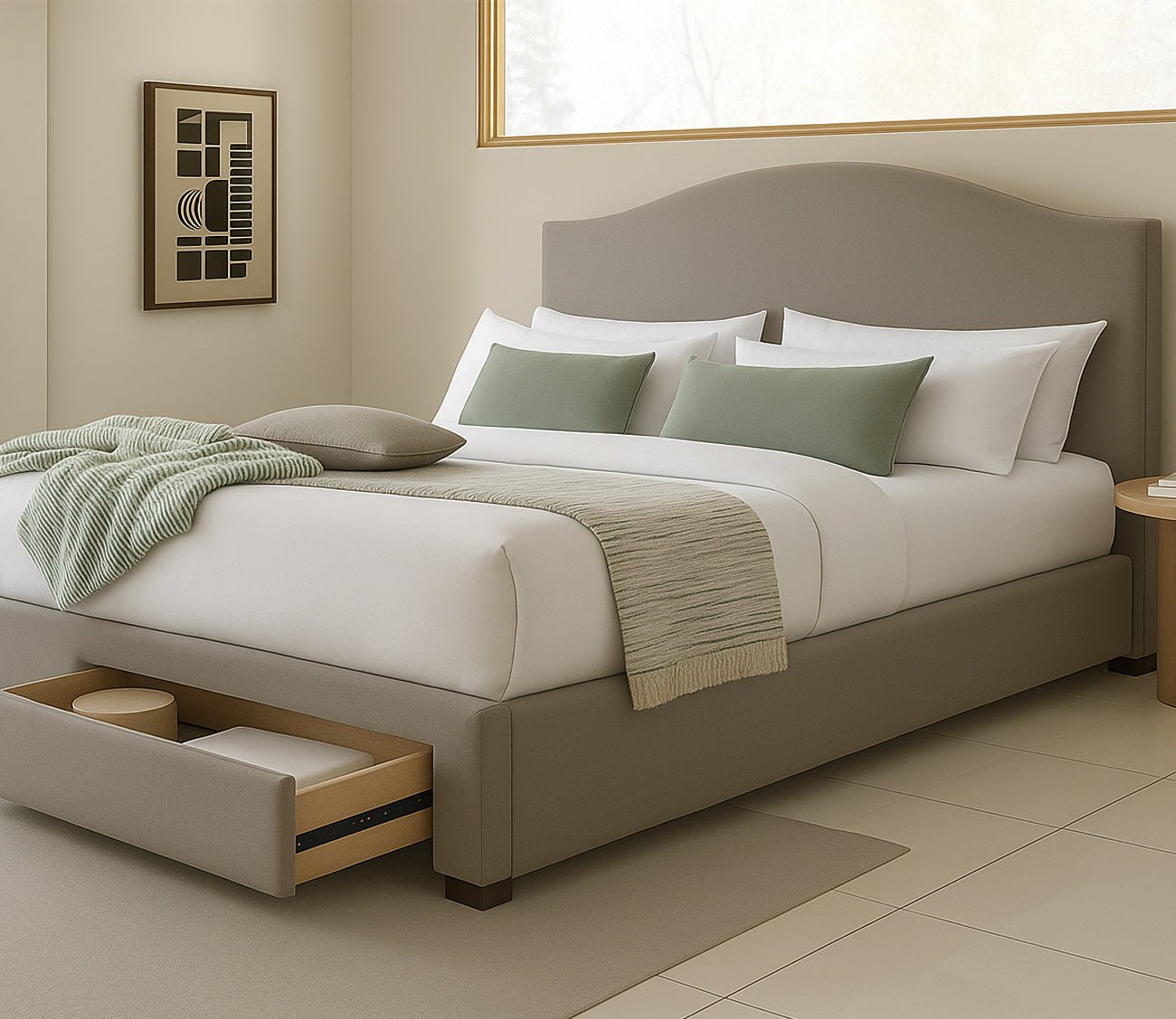 City Mattress Kemper Camel Arch Bed