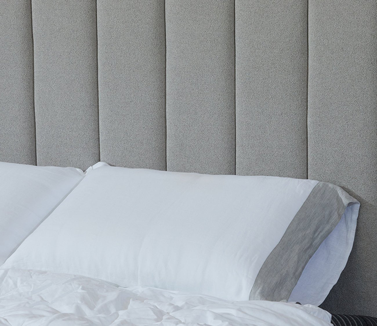 Kemper Channel Headboard Only in oyster