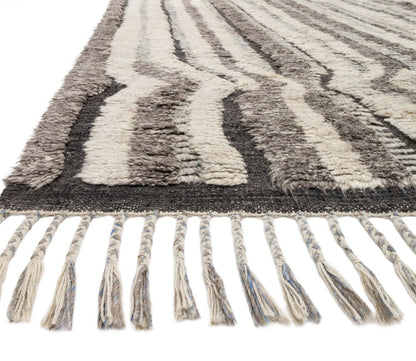 Khalid Stone Charcoal Area Rug by Loloi