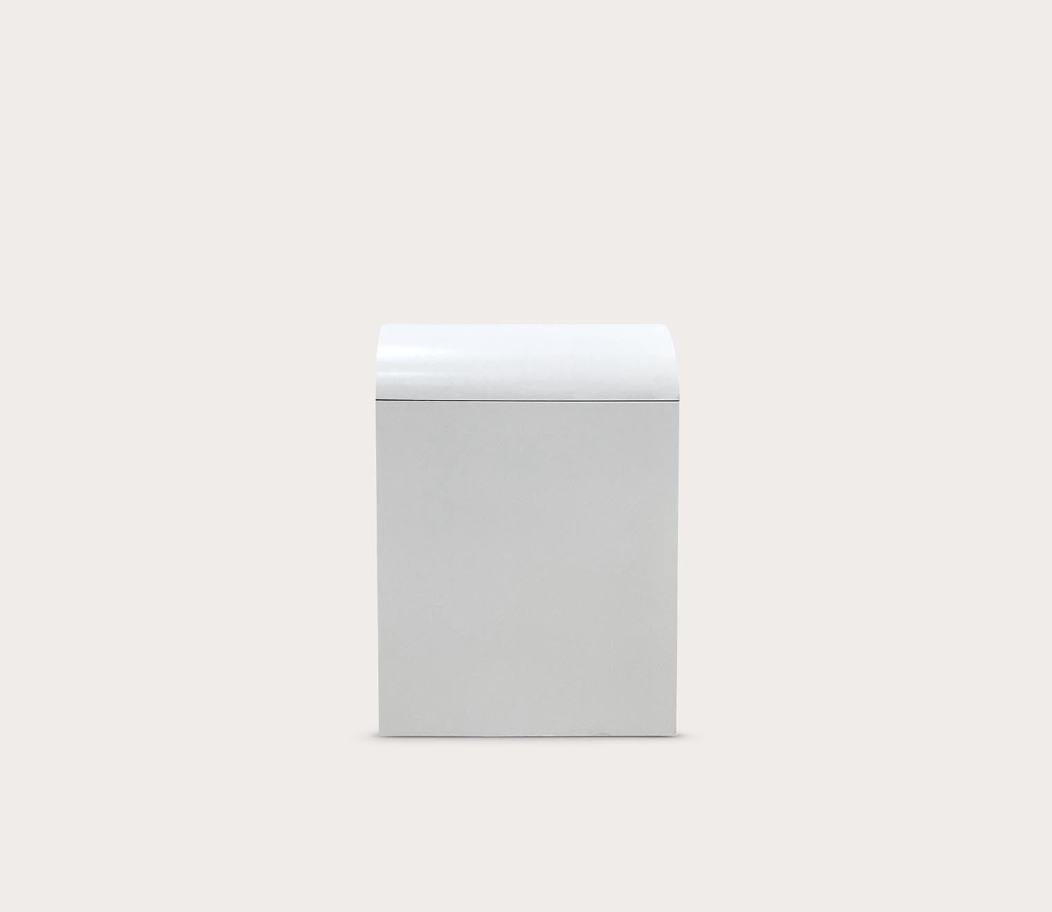 Liabella 1-Drawer Curved Nightstand by Safavieh - silo side view