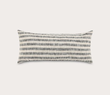 Villa by Classic Home Linna Natural Black Throw Pillow