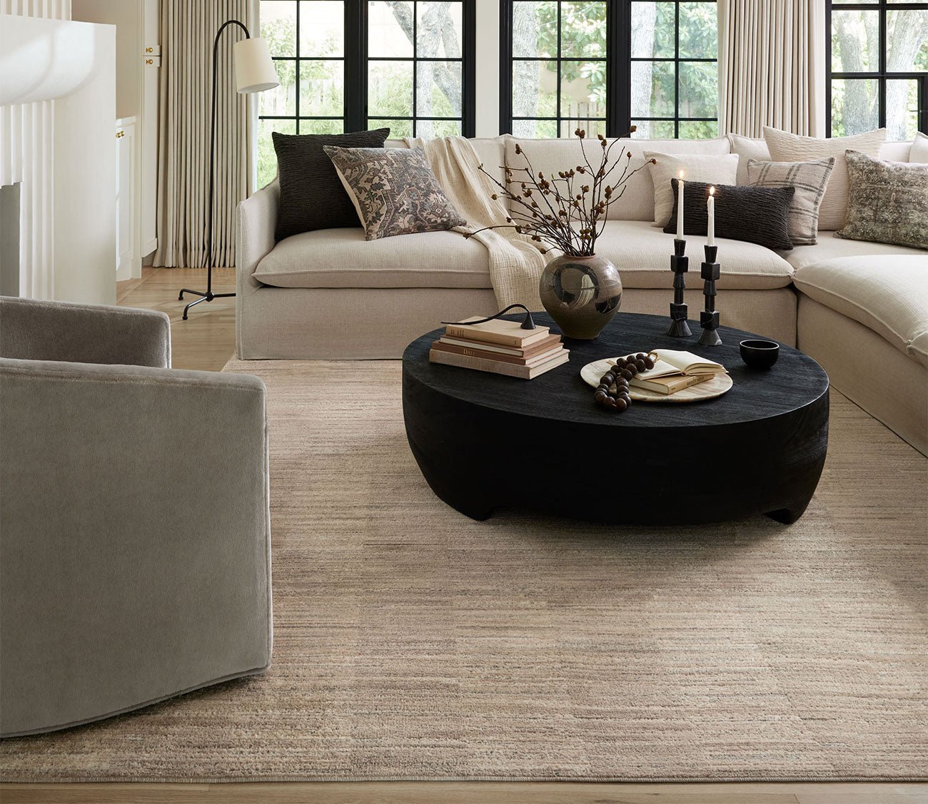 Arden Natural Pebble Area Rug
